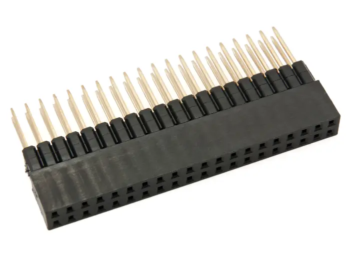 Hylslist 2.54mm 2x20-pol extra hög stackningsbar @ electrokit (1 av 1)