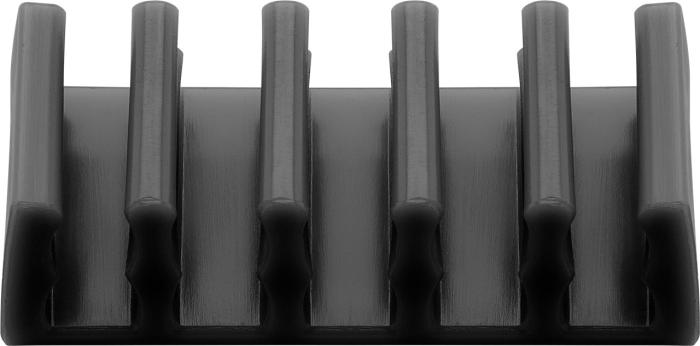 Självhäftande kabelhållare 5x svart 2-pack @ electrokit (1 av 3)