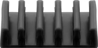 Självhäftande kabelhållare 5x svart 2-pack @ electrokit