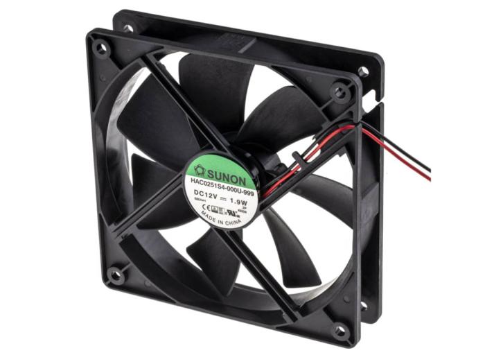 Fan 120x120x25mm 12VDC 29.6dBA 93.5m³/h @ electrokit (1 of 1)