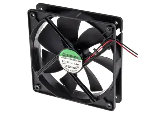 Fan 120x120x25mm 12VDC 29.6dBA 93.5m³/h @ electrokit