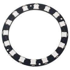 Addressable RGB LED ring with 16 LEDs &oslash;60mm - WS2812 @ electrokit