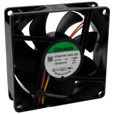 Fläkt 80x80x25mm 12VDC 33dBA 69.3m³/h @ electrokit