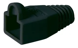 Böjskydd för RJ45-kontakter - svart @ electrokit