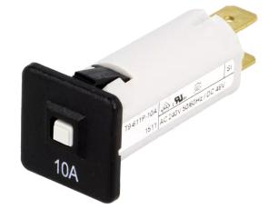 Automatsäkring T9-611 10A 240VAC 48VDC @ electrokit