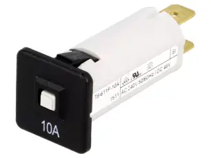 Automatsäkring T9-611 10A 240VAC 48VDC @ electrokit