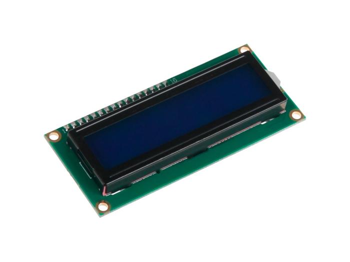LCD 2x16 tecken vit/blå I2C 5V @ electrokit (2 av 4)