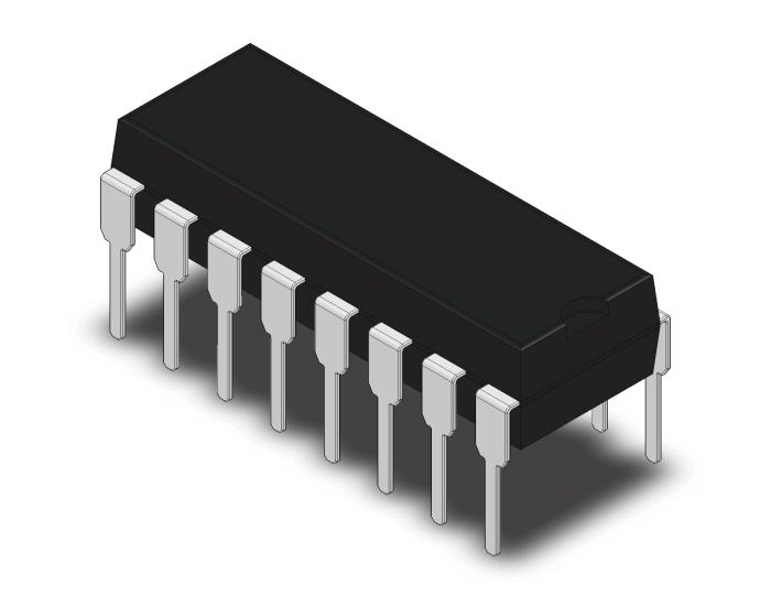 DG409DJ DIP-16 4ch Analog multiplexer differentiell @ electrokit (1 of 1)