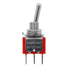 Toggle switch 1-p ON-ON PCB MTS-102-A2 @ electrokit