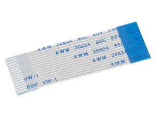 FPC-kabel 15-pol 1.0mm 50mm motsatt-sida @ electrokit