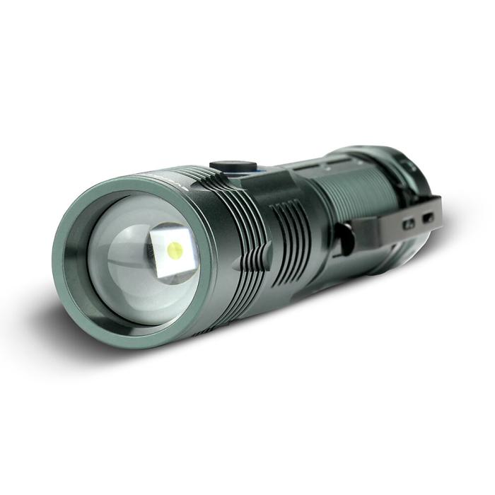Zoom-ficklampa 700 lm 4000mAh Li-Ion USB-C med display @ electrokit (2 av 14)