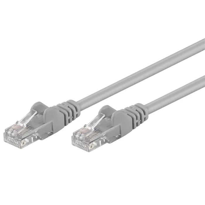 UTP Cat5e nätverkskabel 2m grå CCA @ electrokit (1 av 1)