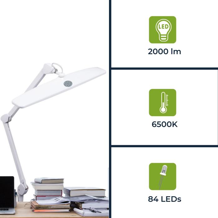 Skrivbordslampa 6500K dimmbar 2000lm @ electrokit (3 av 5)