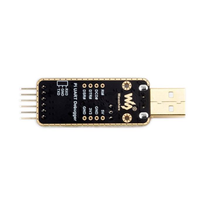 USB-A to UART (TTL) module 3.3/5V 6-pin + Raspberry Pi 5 @ electrokit (4 of 10)