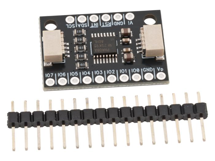 IO-expander med nivåomvandlare 8-kan I2C QWIIC @ electrokit (1 av 5)
