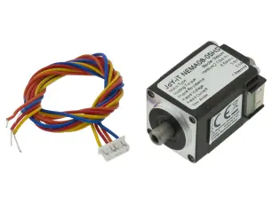 Stegmotor NEMA8 1.8° 0.016Nm ihålig axel @ electrokit