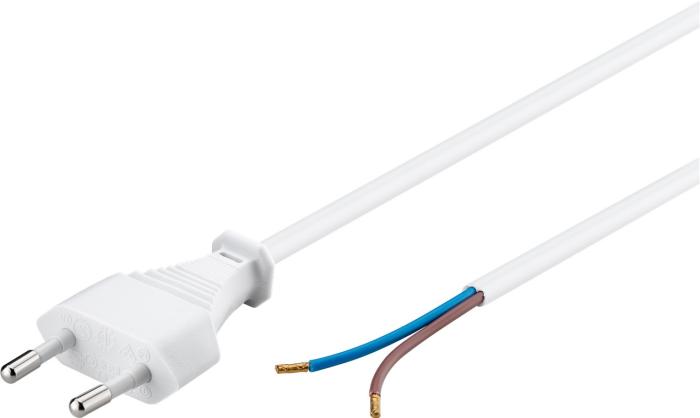 Sladdställ CEE7/16 till open end 1.5m vit @ electrokit (1 av 2)