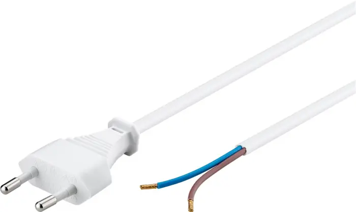 Sladdställ CEE7/16 till open end 1.5m vit @ electrokit (1 av 2)
