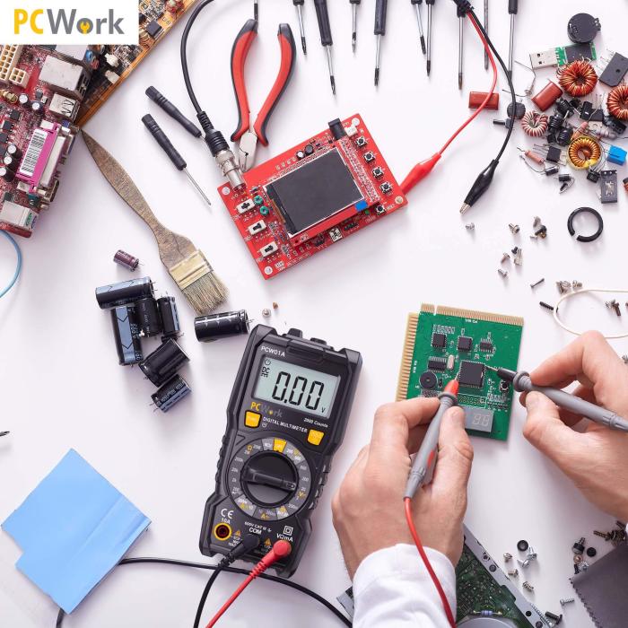 Multimeter 3 1/2 siffra manuell Cat III 600V PCW01A @ electrokit (3 av 7)