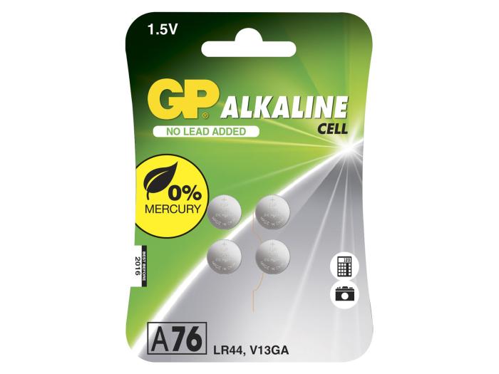 LR44 knappcell alkalisk 1.5V GP 4-pack @ electrokit (1 av 1)