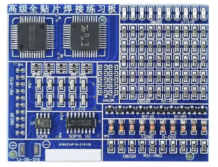 Lödövning SMD - 149 komponenter @ electrokit (2 av 3)