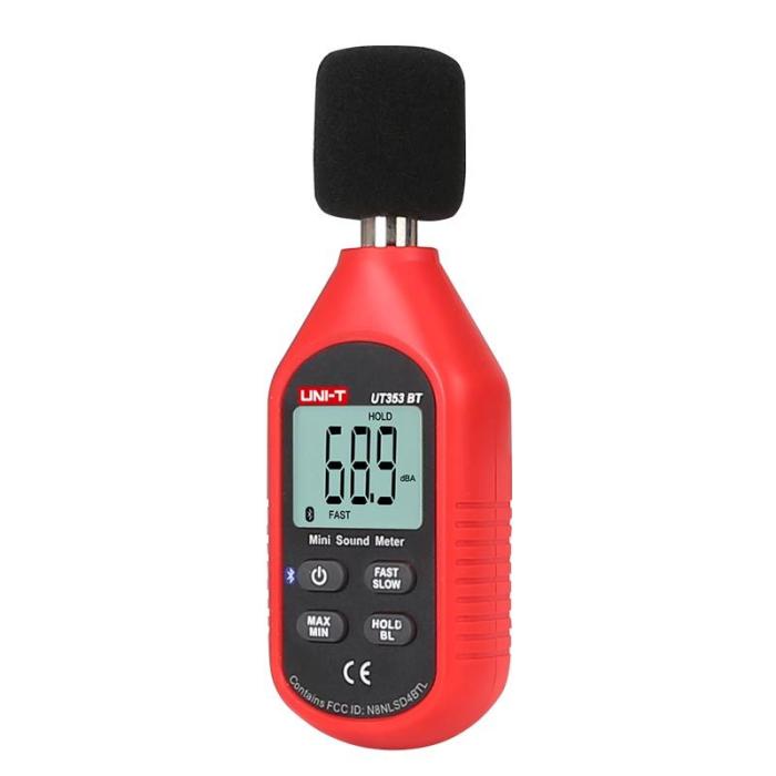 Ljudnivåmätare decibelmätare Bluetooth 30-130dB UT353BT @ electrokit (3 av 5)