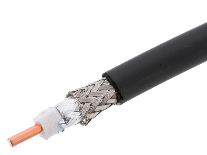 Koaxialkabel COAX-400 ø10mm aluminiumskärm /m @ electrokit (1 av 1)