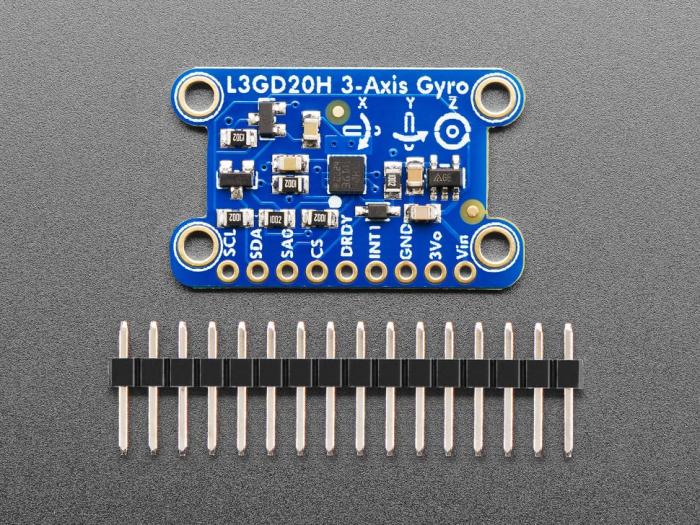 L3GD20H 3-axels gyroskop @ electrokit (3 av 4)