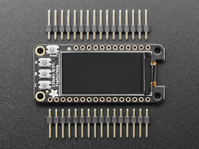 FeatherWing OLED - 128x64px @ electrokit (3 av 8)