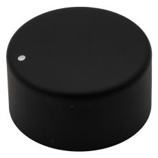 Ratt svart aluminium ø31x17mm @ electrokit