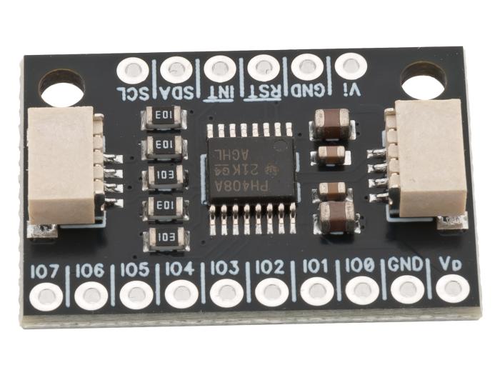 IO-expander med nivåomvandlare 8-kan I2C QWIIC @ electrokit (2 av 5)