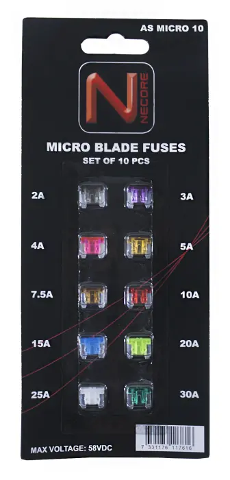 Flatsäkring-sortiment MICRO ATM-LP 10 st @ electrokit (1 av 2)