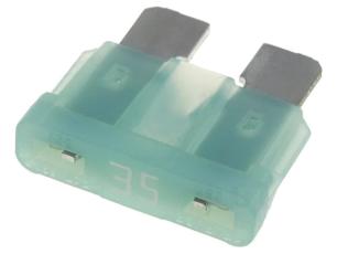Flatsäkring 35A 32VDC - MIDI ATO ATC blå-grön @ electrokit