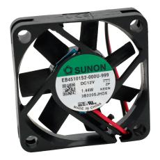 Fläkt 45x45x10mm 12VDC 27dBA 15.6m³/h @ electrokit