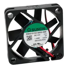 Fläkt 45x45x10mm 12VDC 27dBA 15.6m³/h @ electrokit