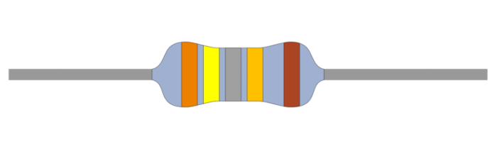 Metallfilmsmotstånd 0.25W 34.8ohm 1% (34R8) @ electrokit (1 av 1)