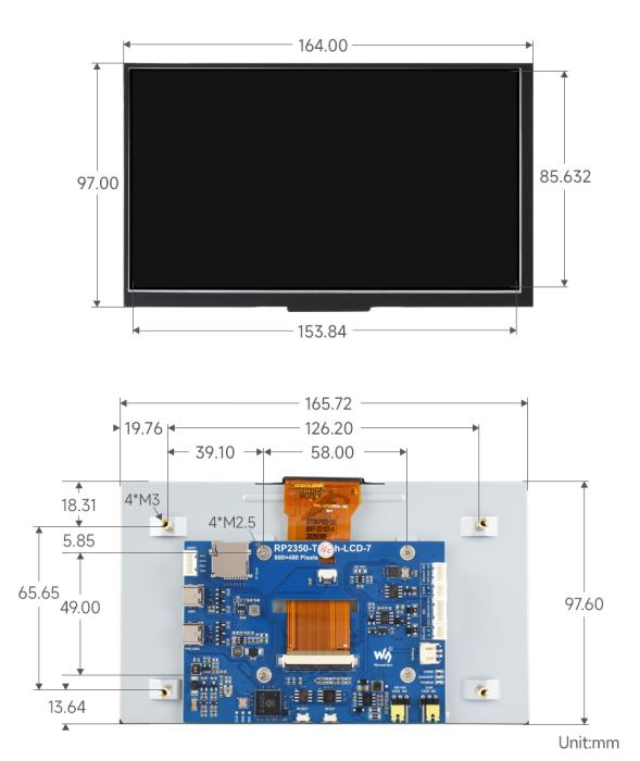 Development Board with RP2350 and 7