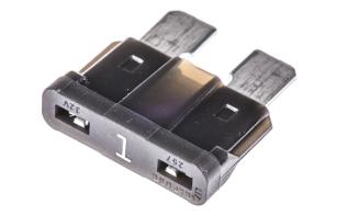 Flatsäkring 1A 32VDC - MIDI ATO ATC svart @ electrokit