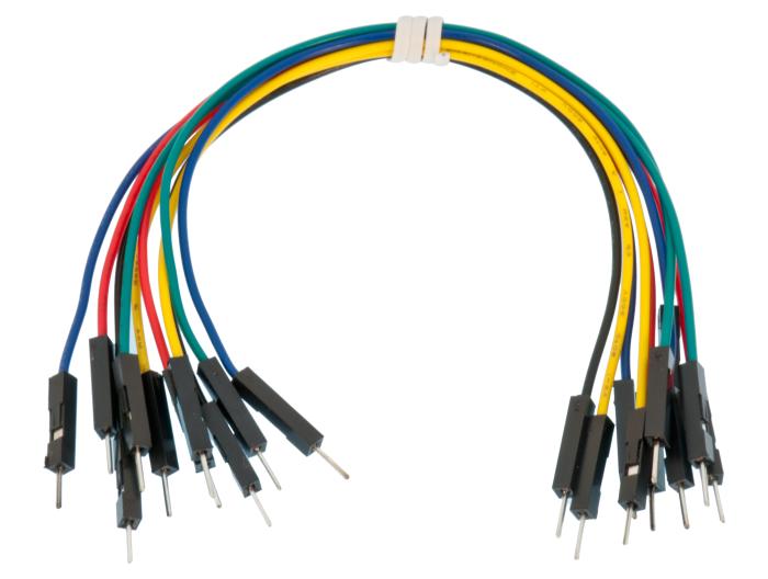 Kopplingskabel 150mm dupont hane/hane 10-pack @ electrokit (1 av 1)