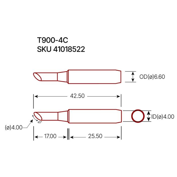 Lödspets T900-4C @ electrokit (2 av 2)