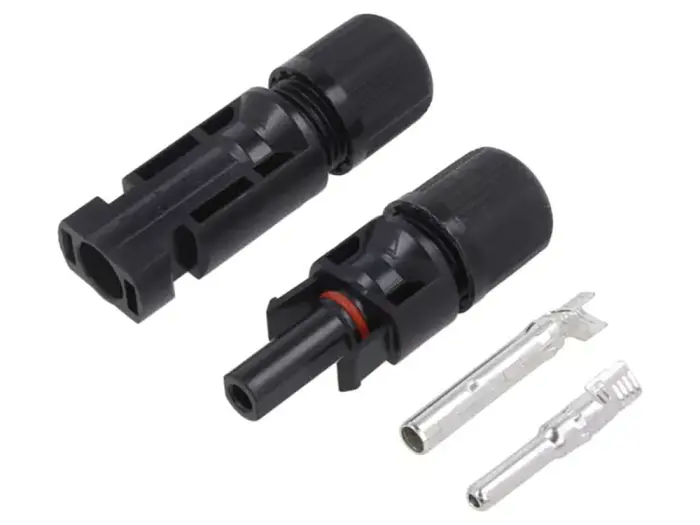 MC4 kontakter 2.5-6mm2 30A - Par för crimpning @ electrokit (1 av 1)