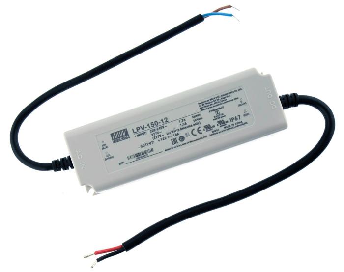 Power supply 12V 10A 150W LPV-150-12 @ electrokit (1 of 1)