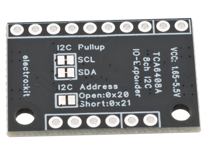 IO-expander med nivåomvandlare 8-kan I2C QWIIC @ electrokit (3 av 5)
