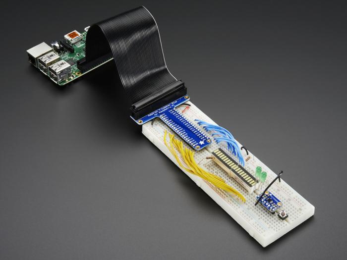 Pi T-Cobbler B+ anslutningskort - färdigbyggt @ electrokit (5 av 5)