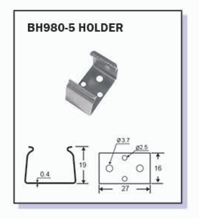 Batterihållare 9V - clip skruvmonterad @ electrokit (3 av 3)