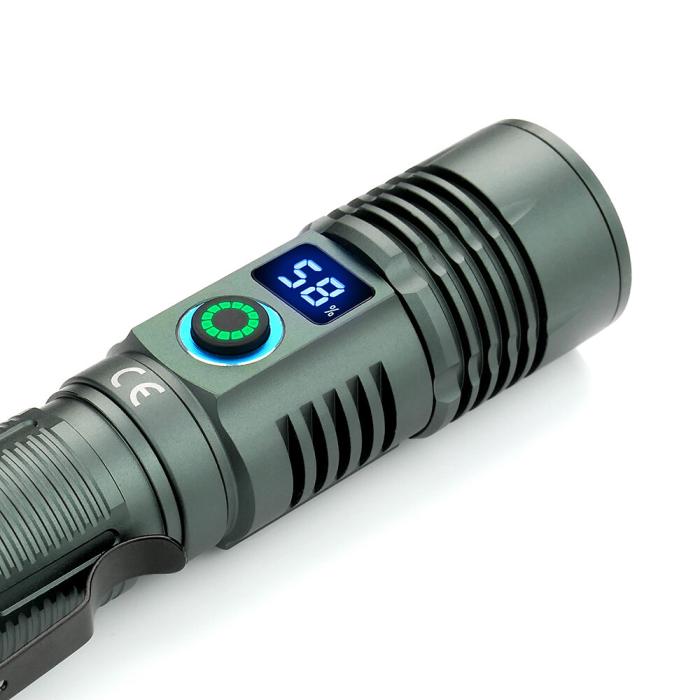 Zoom-ficklampa 700 lm 4000mAh Li-Ion USB-C med display @ electrokit (5 av 14)