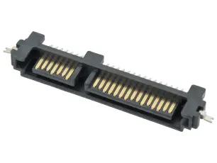 SATA-kontakt 22-pol horisontell SMD @ electrokit