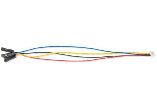 Qwiic cable to 4x dupont jumper wire female 100mm @ electrokit