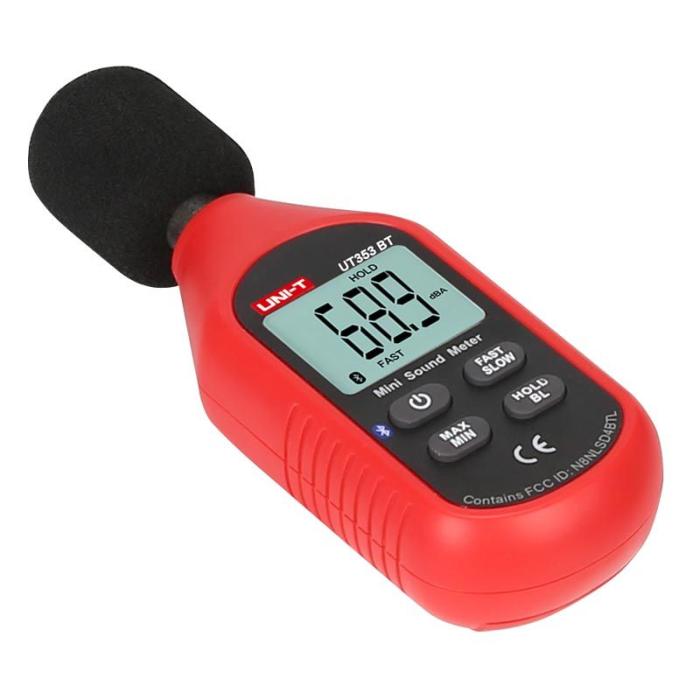 Ljudnivåmätare decibelmätare Bluetooth 30-130dB UT353BT @ electrokit (5 av 5)
