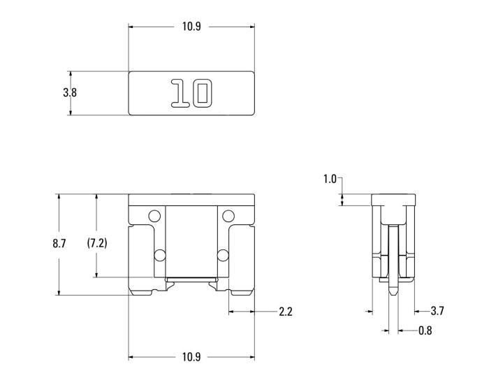 Flatsäkring-sortiment MICRO ATM-LP 10 st @ electrokit (2 av 2)